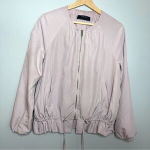 Zara Basic Outerwear Light Grayish/Lilac Windbreaker Lightweight Size Small EUC